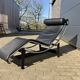 3x Original Cassina Le Corbusier Lc4 Black/chrome, New!