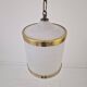 Mid-Century Italian Opaline Glass, Acrylic & Brass Pendant Light – 1960s