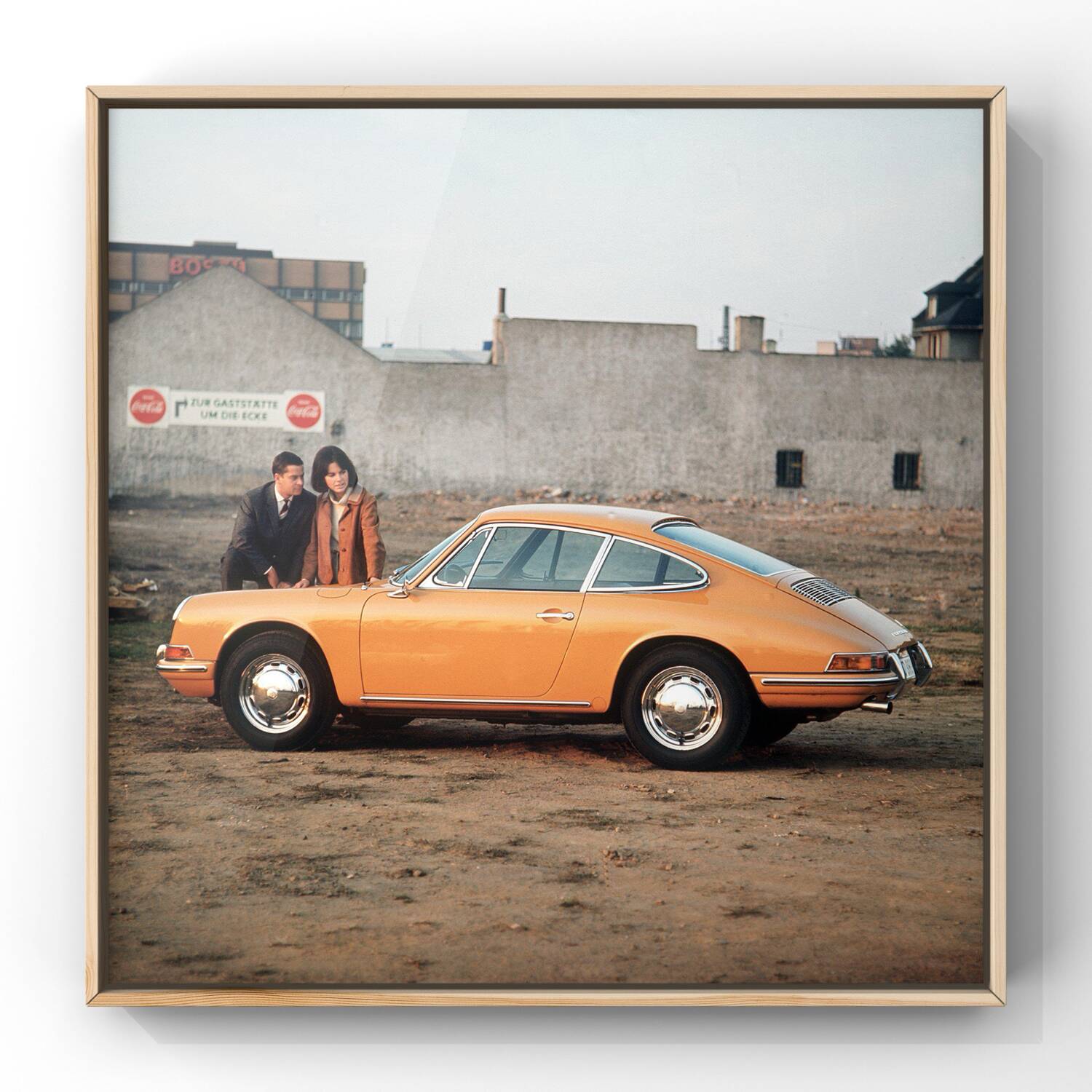 Tirage d'art Porsche 912 orange, 1967