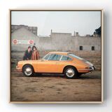 Tirage d'art Porsche 912 orange, 1967