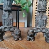 Gothic style chenets