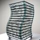 Lampe sculpturale moderniste "Stacked Glass", années 75-85