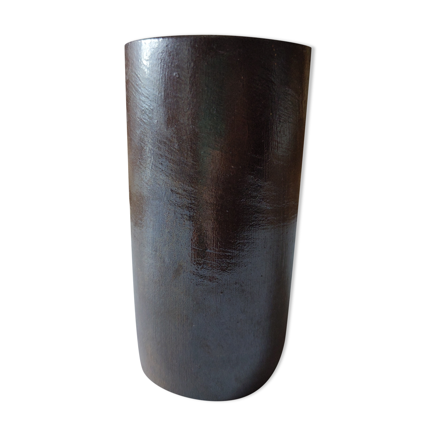 Ceramic vase signed vintage pottery
