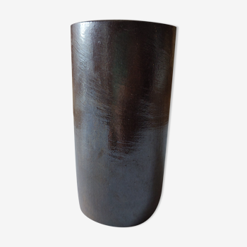 Vase céramique signé poterie vintage