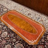 Antique English Chesterfield Coffee Table with leather top