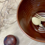 Large stoneware salad bowl