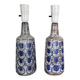 Marianne Starck. Set of 2 table lamps Bornholm pottery by Michael Andersen, Denmark, Persian crackle glaze, 1960s.