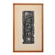 Woodcut titled 'Trees' from 1963
