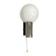 AKA Leuchten wall lamp, 1970s, Space Age chrome sphere, mid-century vintage