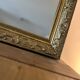 Miroir doré cadre ancien bois et stuc