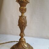 Bronze globe lamp