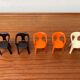 300 Monobloc Decorative Chairs Small by Henry Massonnet for Stamp, France, 1970s, Set of 5