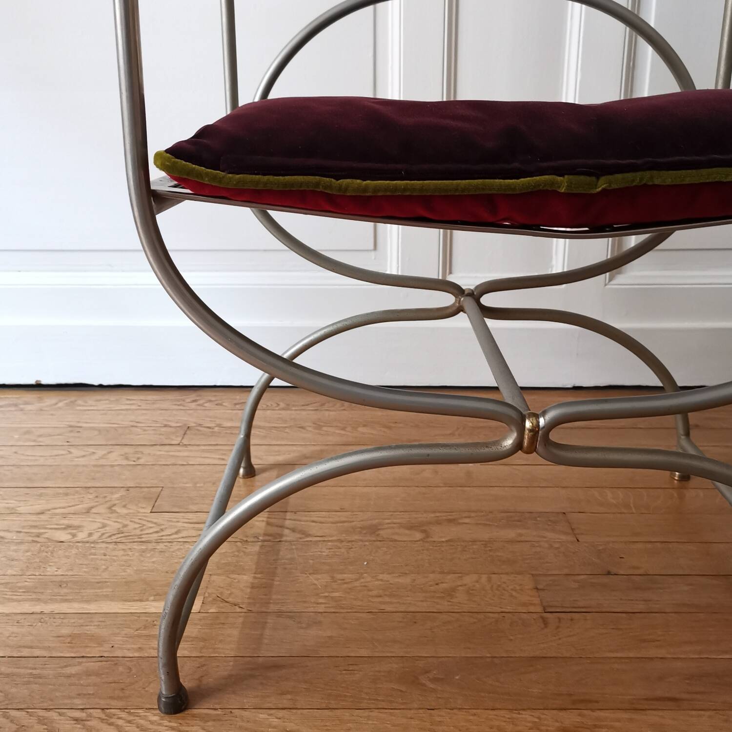Curule armchair, Maison Jansen, 1970