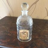 Old Guerlain perfume bottle engraved glass bees