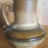 Vintage Strehla Germany Vase Brown