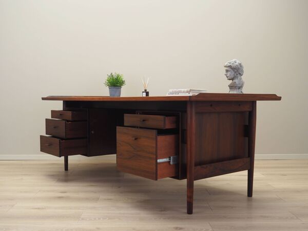 Bureau en palissandre, design danois, années 1960, designer : Arne Vodder, production : Sibast