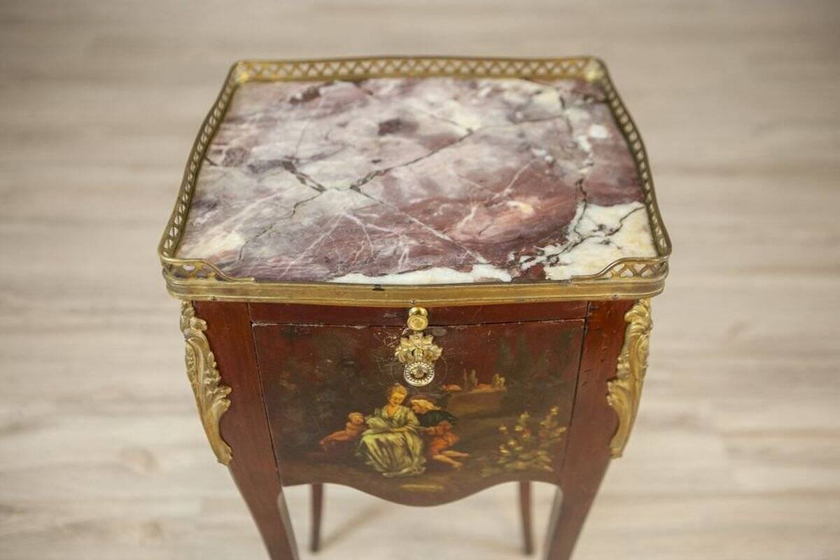 Louis XV Walnut Nightstand