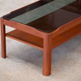 Scandinavian coffee table in teak 112cm