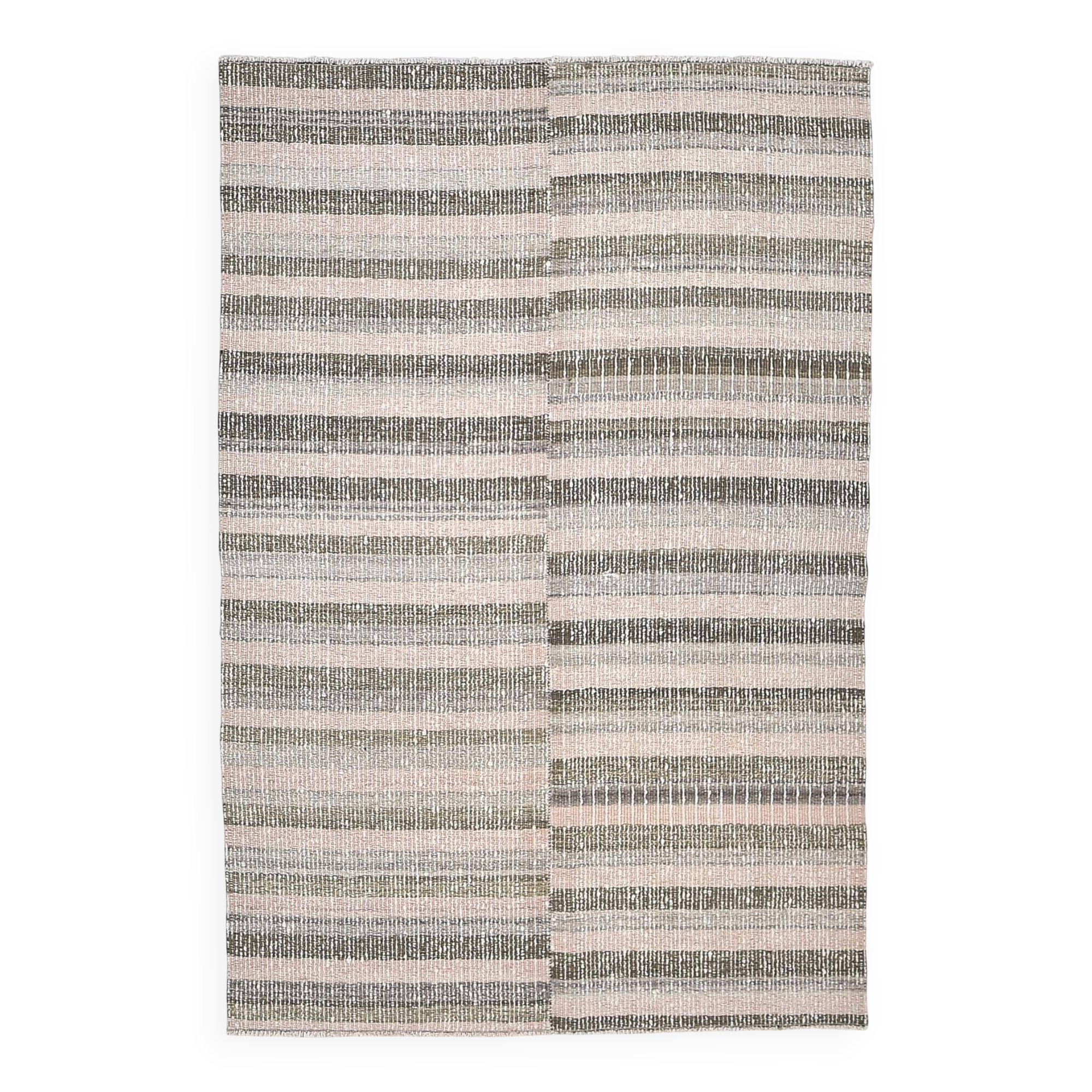 212x145 pink green wool kilim rugs, organic wool kilim rugs, scandinavian k