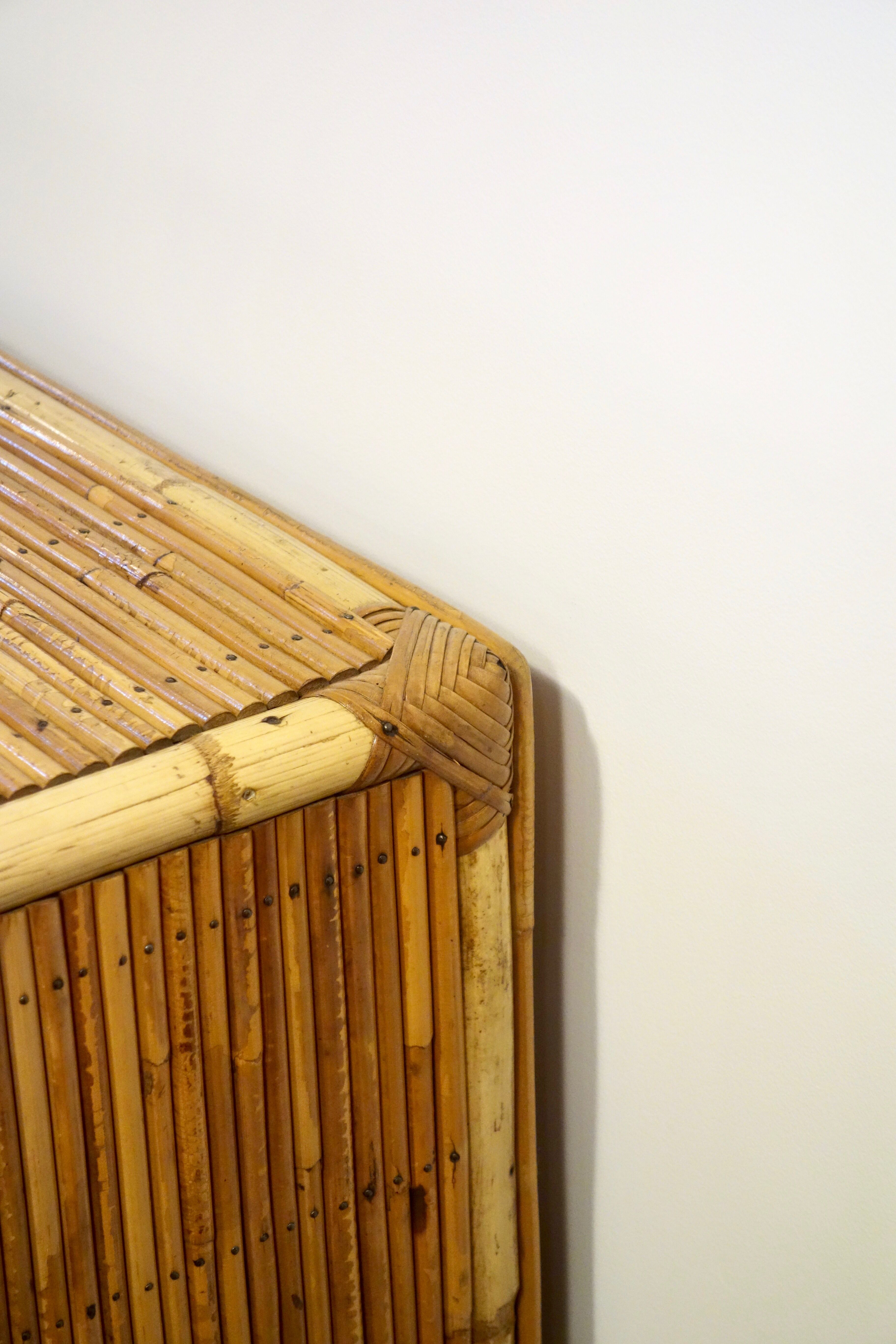 Rattan and bamboo chest of drawers
