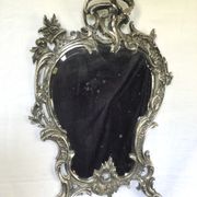 Nineteenth century mirror in silver bronze