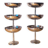 Set of 6 stainless steel ice cream/dessert cups