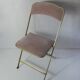 Folding chair chaisor powder pink velvet