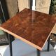 Tabouret vintage assise Formica faux bois