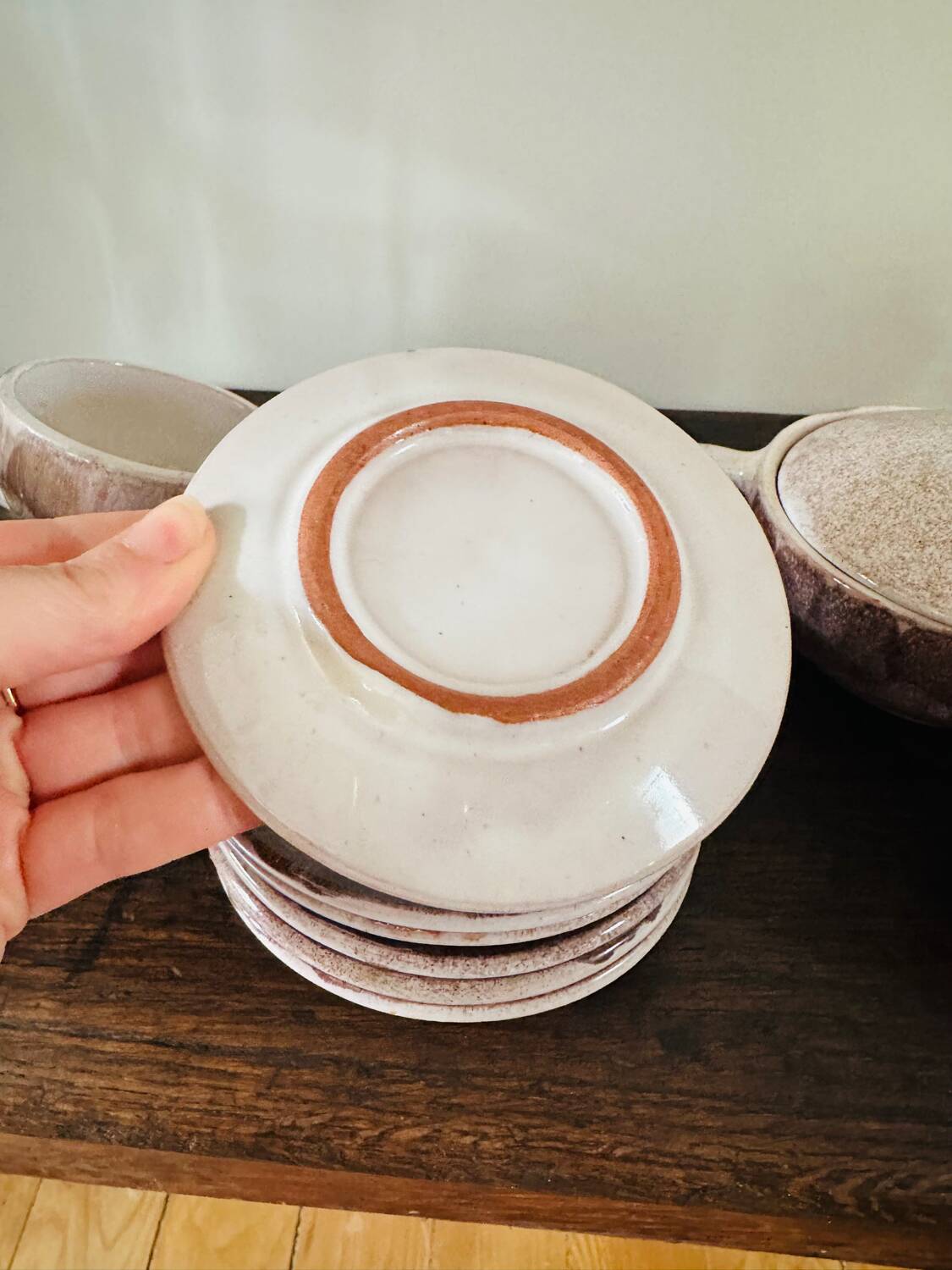 Vintage purple coffee set