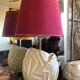 Lampe à poser design monteuse viva villa vintage céramique œuf strié