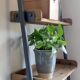 Large shelf drawers wood fir / metal 67 x 200 cm