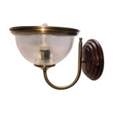 Glass sconce brass gold