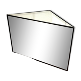 Meuble d’angle miroirs