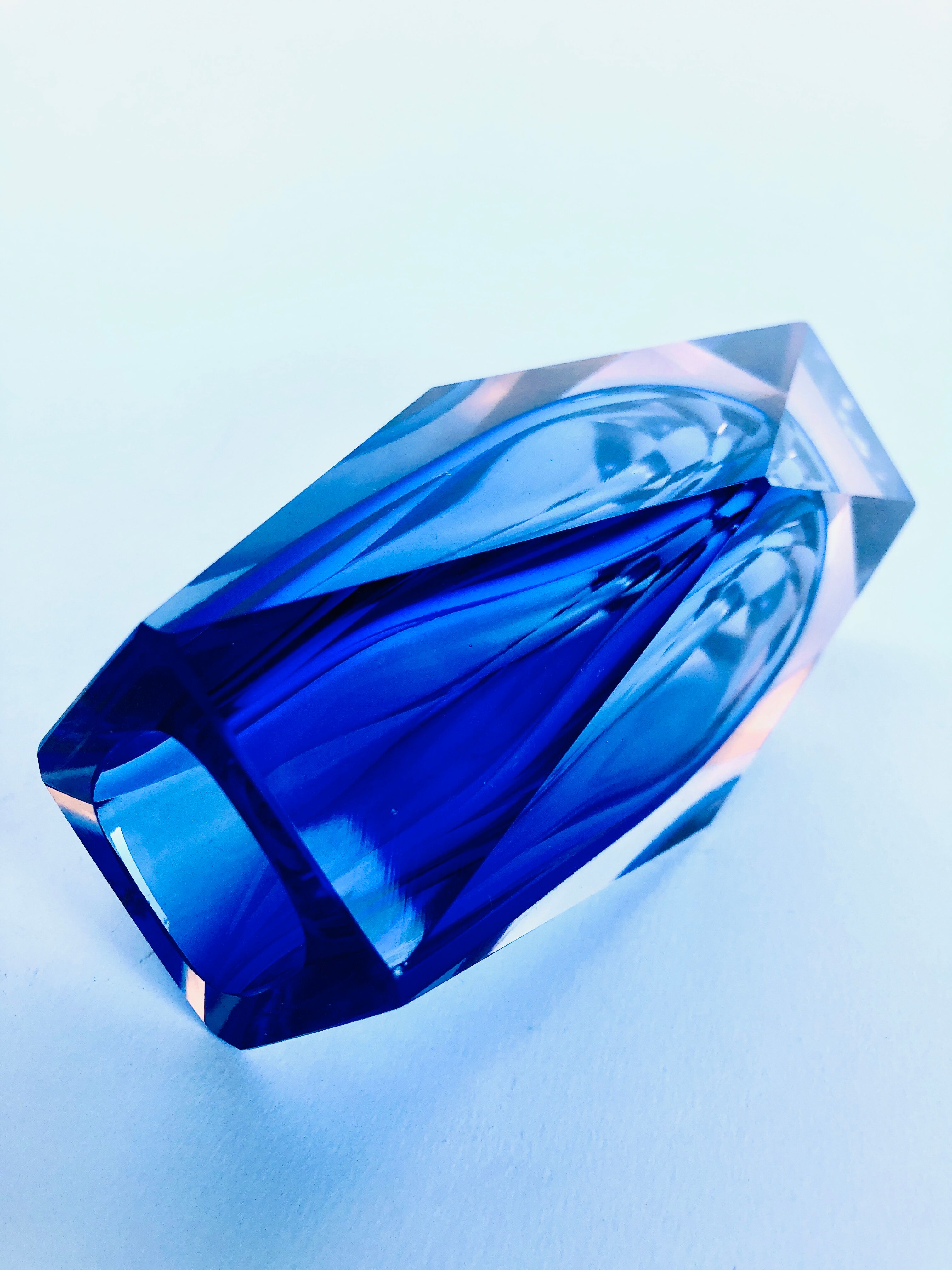 Vase Sommerso Murano design Luigi Mandruzzato, 60s