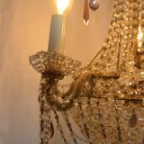 Balloon XIX th century crystal chandelier