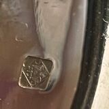 Christofle ribbon and bell-shaped salad serving pieces, very beautiful and