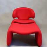 Djinn chair with foot stool by Olivier Mourgue in 1965 for Airborne
