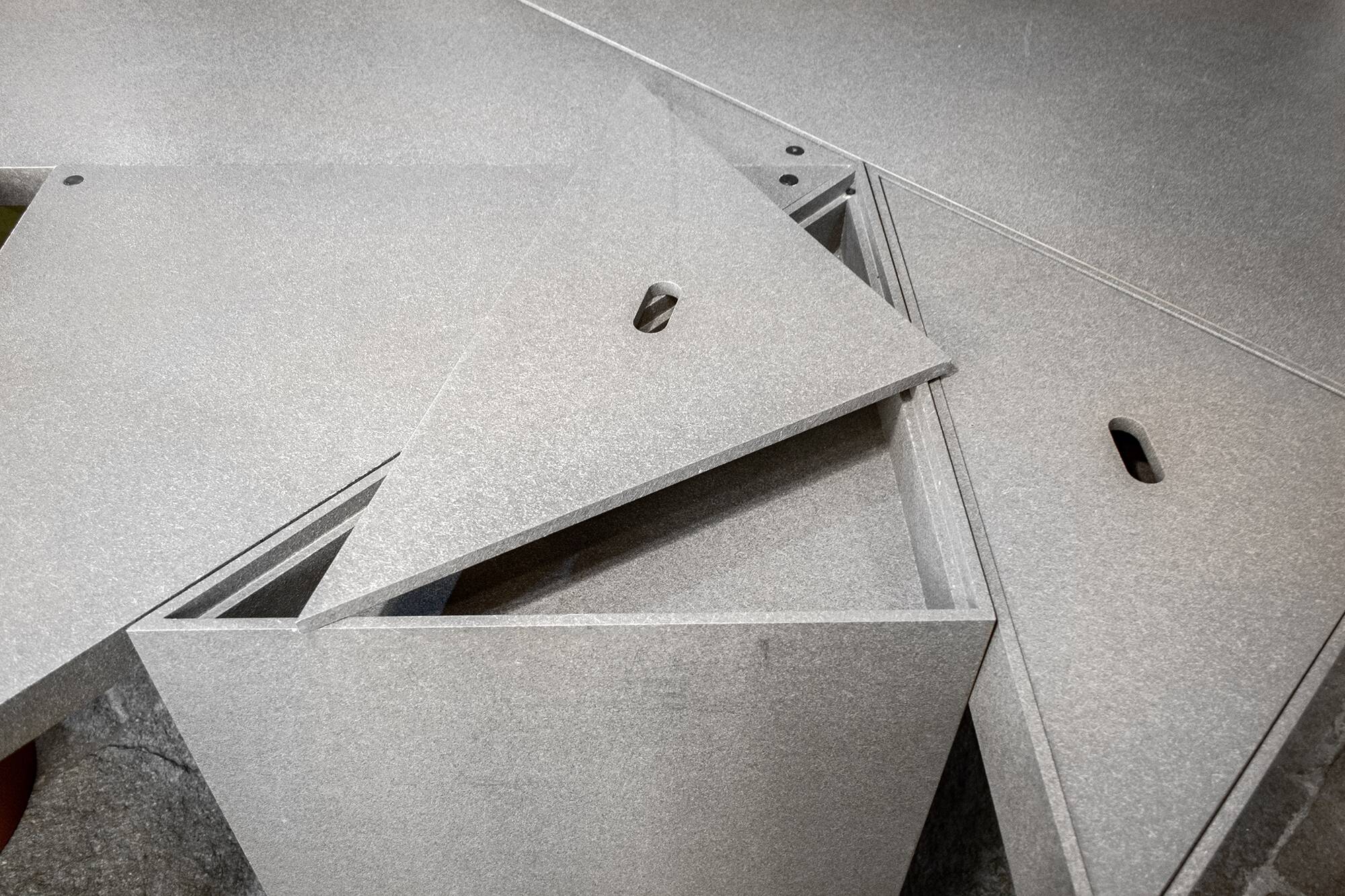 Table Tangram de Massimo Morozzi pour Cassina, année 1988, set de 7