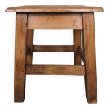 Stool footrest vintage wood #a226