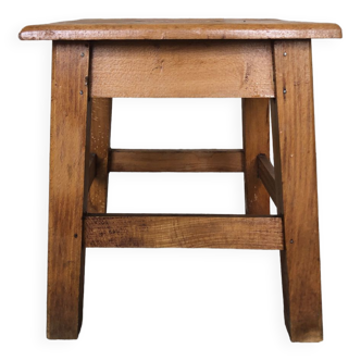 Stool footrest vintage wood #a226