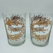 2 glasses napoleon iii love and happiness enhanced gold late xix eme