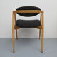 Fauteuil des années 1960 noir en hêtre