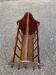 Porte-revues vintage en bois massif style rustique / retro