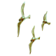 Set of 3 brass gulls birds | 15 - 20 -25 cm