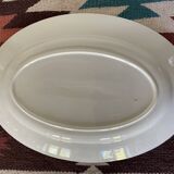 Plat ovale terre de fer Badonviller