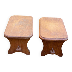 2 tabourets de ferme
