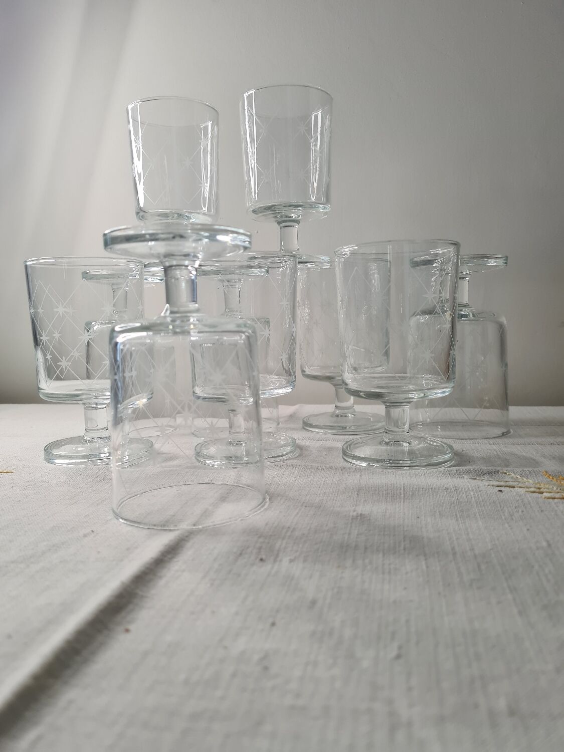 Wine glasses Luminarc limited edition 70s