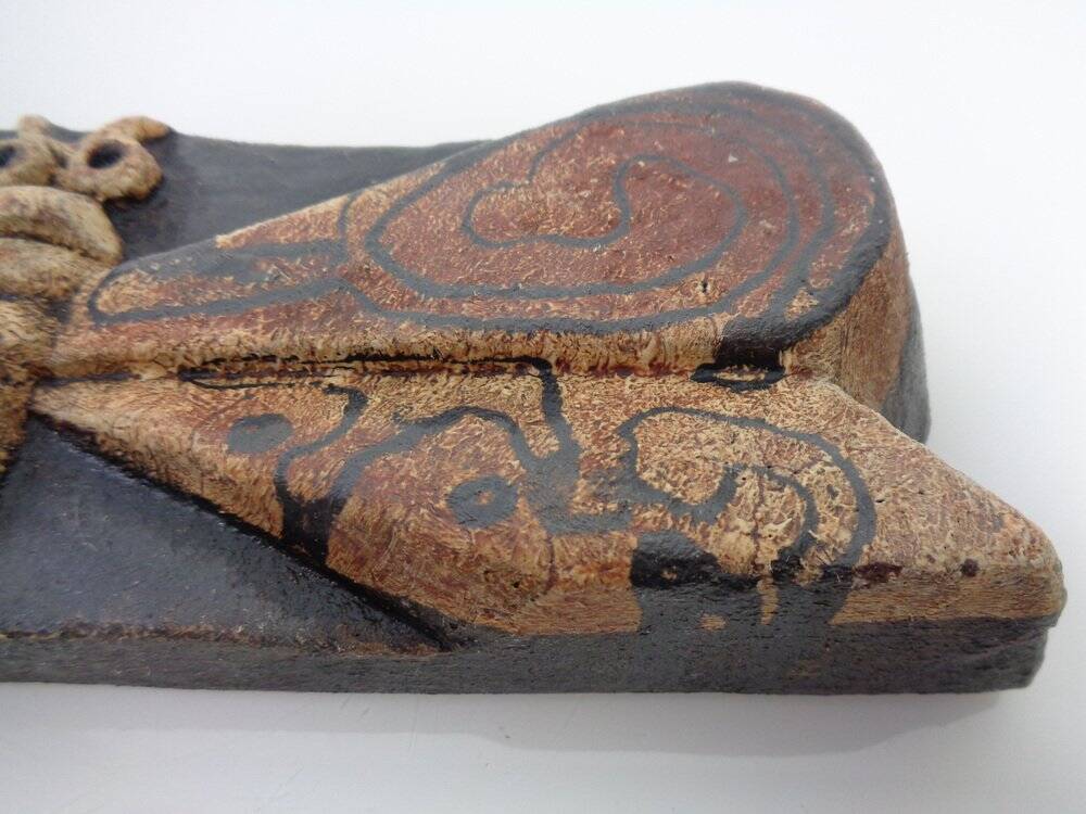 Studio ceramic butterfly wall plaque by Gerhard Liebenthron, Germany, 1982.