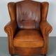 Vintage Dutch Cognac Colored Leather Club Chair
