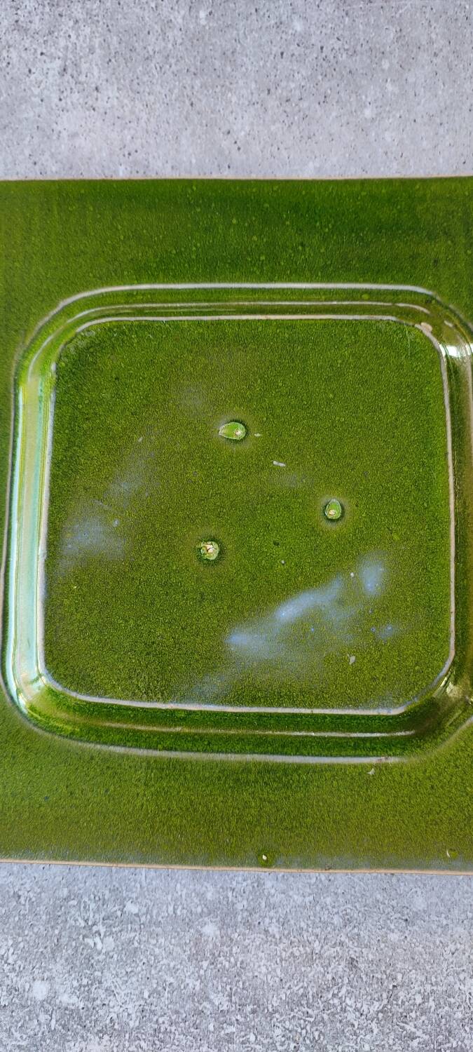 Vide-poche en céramique émaillée vintage signé , années 60/70